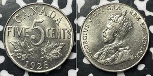 5 Cent Canadá Níquel Jorge V (1865-1936)