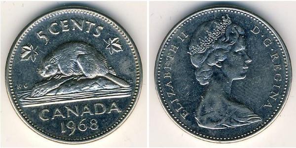 5 Cent Canadá Níquel/Cobre 