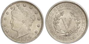 5 Cent Estados Unidos de América (1776 - ) Níquel/Cobre 