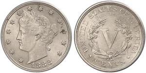 5 Cent Estados Unidos de América (1776 - ) Níquel/Cobre 