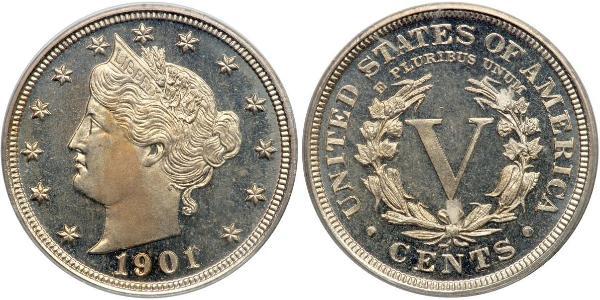 5 Cent Estados Unidos de América (1776 - ) Níquel/Cobre 