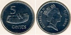 5 Cent Fiyi Níquel/Cobre 