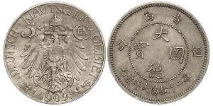 5 Cent República Popular China Níquel/Cobre 