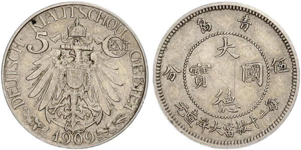 5 Cent República Popular China Níquel/Cobre 