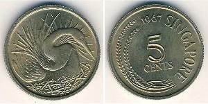 5 Cent Singapur Níquel/Cobre 