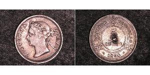 5 Cent British Honduras (1862-1981) Plata Victoria (1819 - 1901)