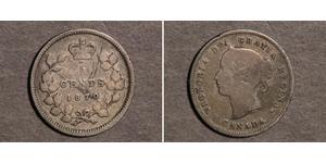 5 Cent Canadá Plata Victoria (1819 - 1901)