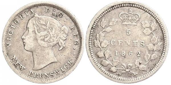 5 Cent Canadá Plata Victoria (1819 - 1901)