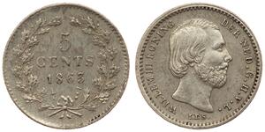 5 Cent Países Bajos Plata 