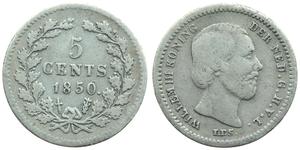 5 Cent Países Bajos Plata 