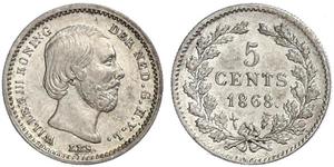5 Cent Países Bajos Plata 