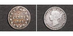 5 Cent Terranova y Labrador Plata Victoria (1819 - 1901)