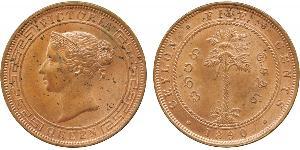 5 Cent Sri Lanka Rame Vittoria (1819 - 1901)