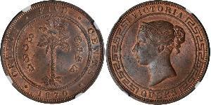 5 Cent Sri Lanka Rame Vittoria (1819 - 1901)