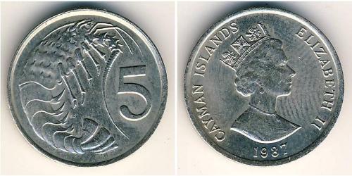 5 Cent Isole Cayman Rame/Nichel 