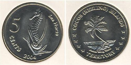 5 Cent Isole Cocos (Keeling) Rame/Nichel 