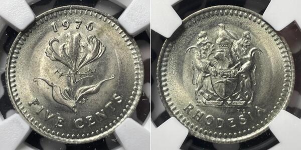 5 Cent Rhodesia (1965 - 1979) Rame/Nichel 