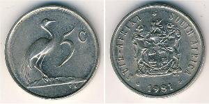 5 Cent Sudafrica Rame/Nichel 