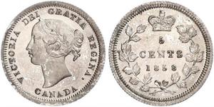 5 Cent Kanada Silber Victoria (1819 - 1901)