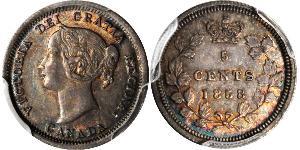 5 Cent Kanada Silber Victoria (1819 - 1901)