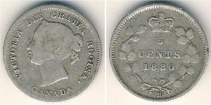 5 Cent Kanada Silber Victoria (1819 - 1901)