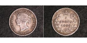 5 Cent Kanada Silber Victoria (1819 - 1901)