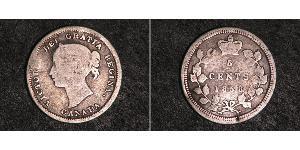 5 Cent Kanada Silber Victoria (1819 - 1901)