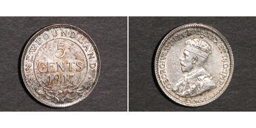 5 Cent Kanada Silber George V (1865-1936)