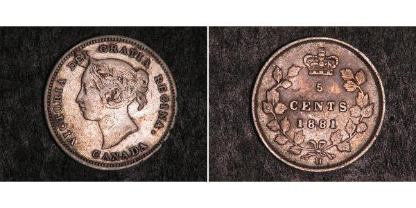 5 Cent Kanada Silber Victoria (1819 - 1901)