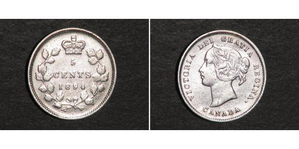5 Cent Kanada Silber Victoria (1819 - 1901)