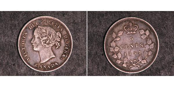 5 Cent Kanada Silber Victoria (1819 - 1901)