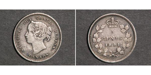 5 Cent Kanada Silber Victoria (1819 - 1901)