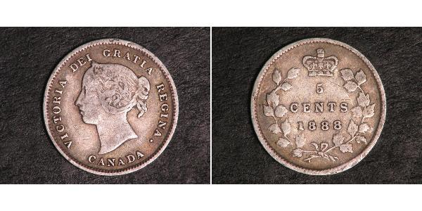 5 Cent Kanada Silber Victoria (1819 - 1901)