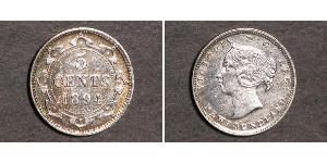 5 Cent Neufundland und Labrador Silber Victoria (1819 - 1901)