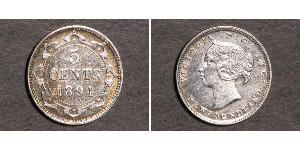 5 Cent Neufundland und Labrador Silber Victoria (1819 - 1901)