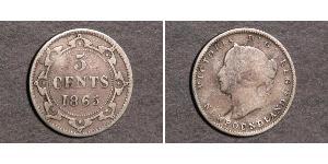 5 Cent Neufundland und Labrador Silber Victoria (1819 - 1901)