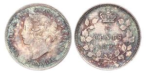 5 Cent Canada Silver Victoria (1819 - 1901)