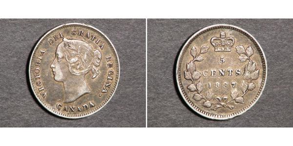 5 Cent Canada Silver Victoria (1819 - 1901)