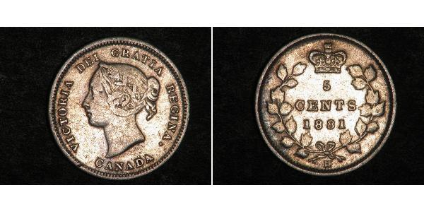 5 Cent Canada Silver Victoria (1819 - 1901)