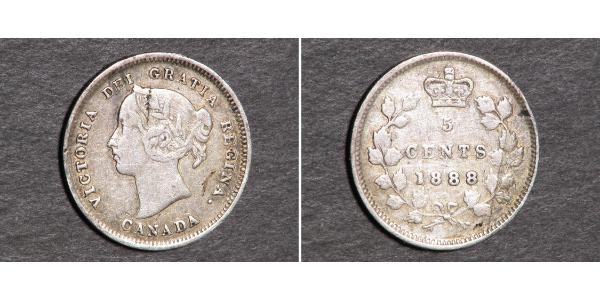 5 Cent Canada Silver Victoria (1819 - 1901)