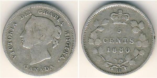 5 Cent Canada Silver Victoria (1819 - 1901)