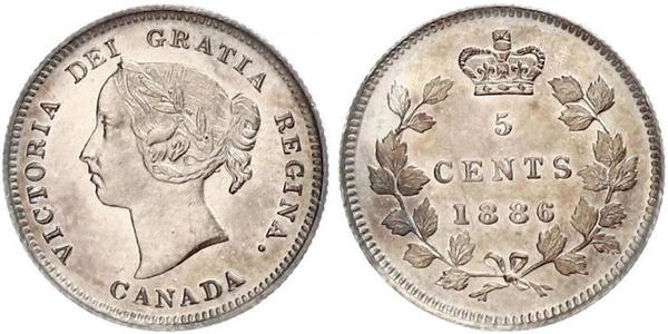 5 Cent Canada Silver Victoria (1819 - 1901)