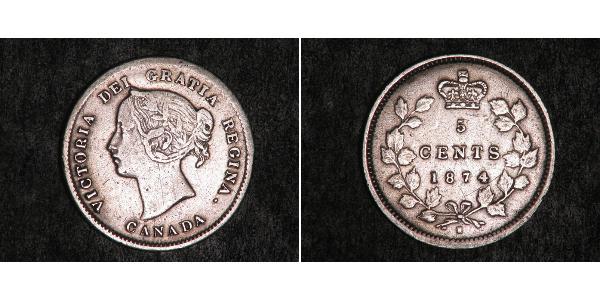5 Cent Canada Silver Victoria (1819 - 1901)