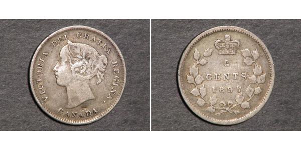 5 Cent Canada Silver Victoria (1819 - 1901)