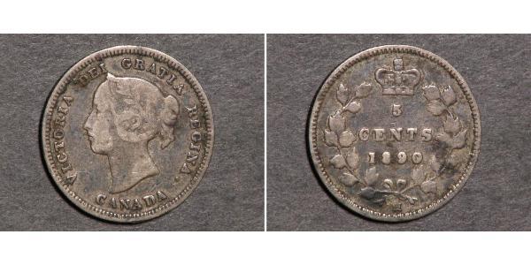 5 Cent Canada Silver Victoria (1819 - 1901)