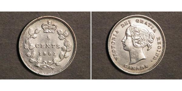 5 Cent Canada Silver Victoria (1819 - 1901)