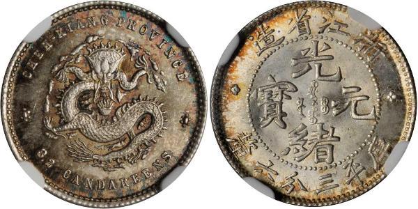 5 Cent China Silver Guangxu Emperor