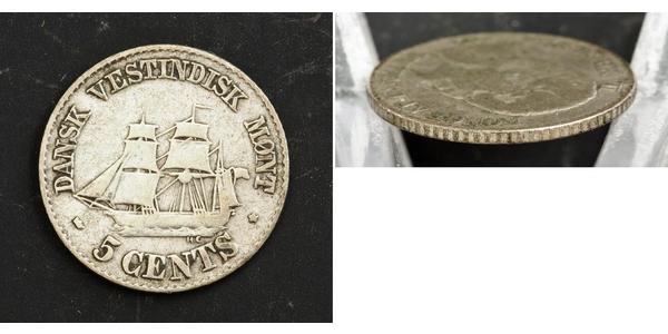 5 Cent Denmark Silver Frederick VII of Denmark (1808-1863)