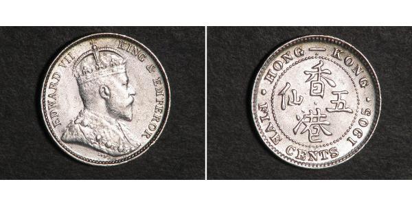 5 Cent Hong Kong Silver Edward VII (1841-1910)