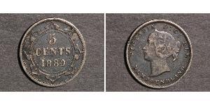 5 Cent Newfoundland and Labrador Silver Victoria (1819 - 1901)